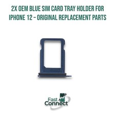 2x OEM Blue SIM Card Tray Holder for iPhone 12   Original Replacement Parts