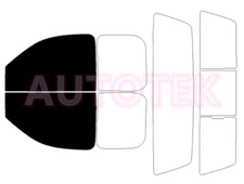 Precut Windows Tint For GMC Sierra 3500 Extended Cab 2007-2014 (Front Doors)