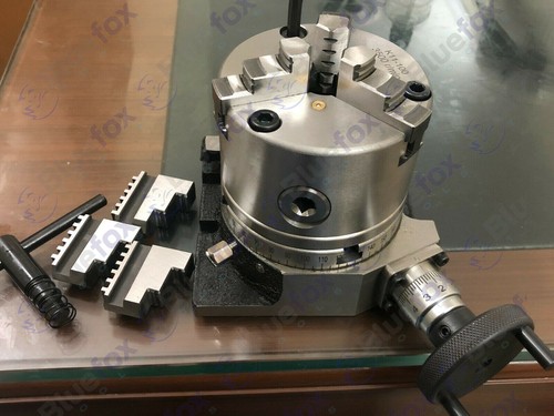 Teilapparat Rundtisch Ø 100 mm horizontal / vertikal mit 100 Dreibackenfutter - Bild 1 von 3