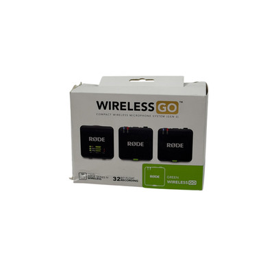 Rode Wireless GO Gen 3 Compact Wireless Microphone System 2.4 GHz Green Works