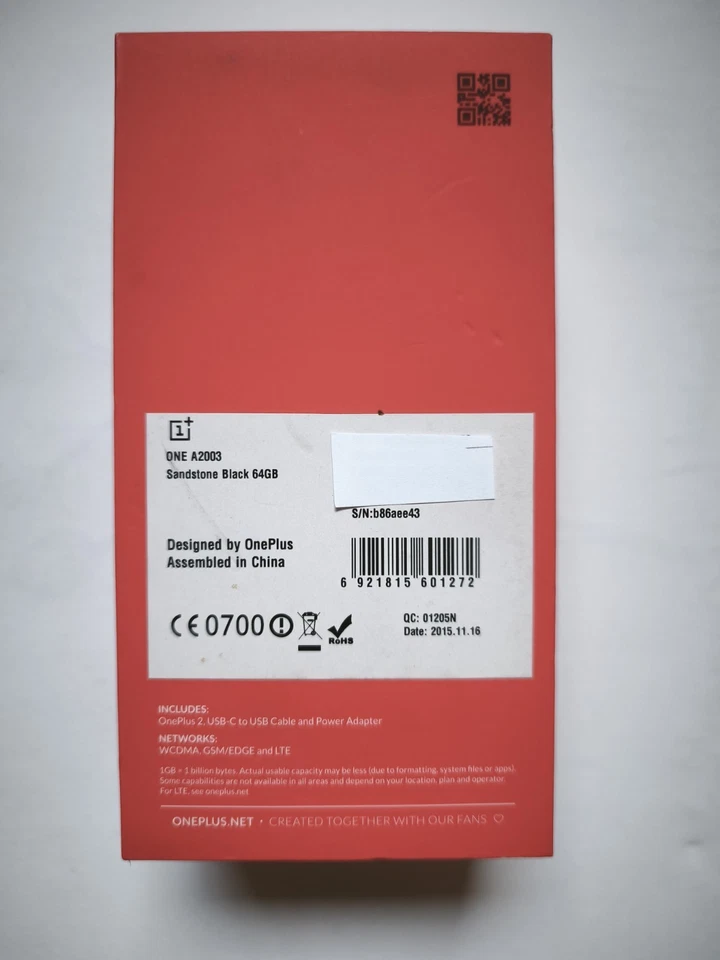 OnePlus 2 Black Unlocked 16GB 5.5" 13MP Dual SIM Android Smartphone #C01, photo 4 of 5