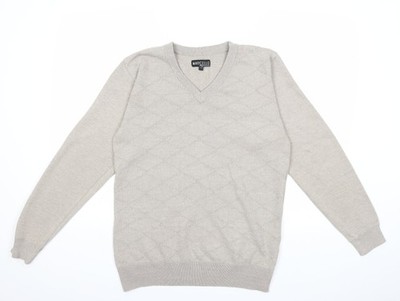 Marcello Strickpullover Pullover Herren beige Größe L
