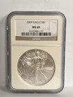 2009 American Silver Eagle $1 Dollar 1 oz. coin .999 FINE NGC MS69 ER