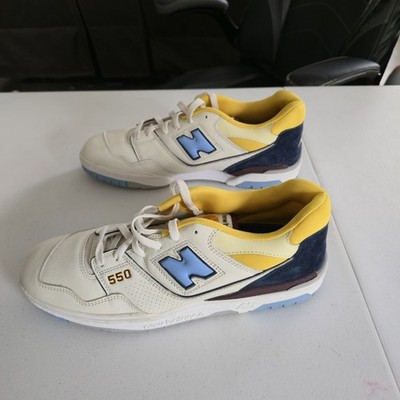 New Balance 550 Marquette White, University Blue, Yellow BB550NCF  Men 13 M