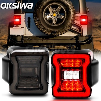 LED Tail Light Assembly Fit For 2007-2018 Jeep Wrangler JK JKU Sport/Sahara,Pair