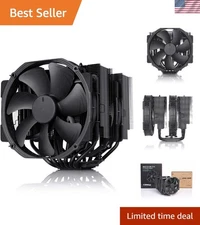 NH-D15 chromax.Black, Dual-Tower CPU Cooler 140mm, Black