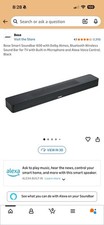 Bose Smart Soundbar 600 Dolby Atmos Bluetooth Alexa Voice Control Black