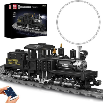 Shay Steam Locomotive Building Set with LED & Remote Control - 880 PCS