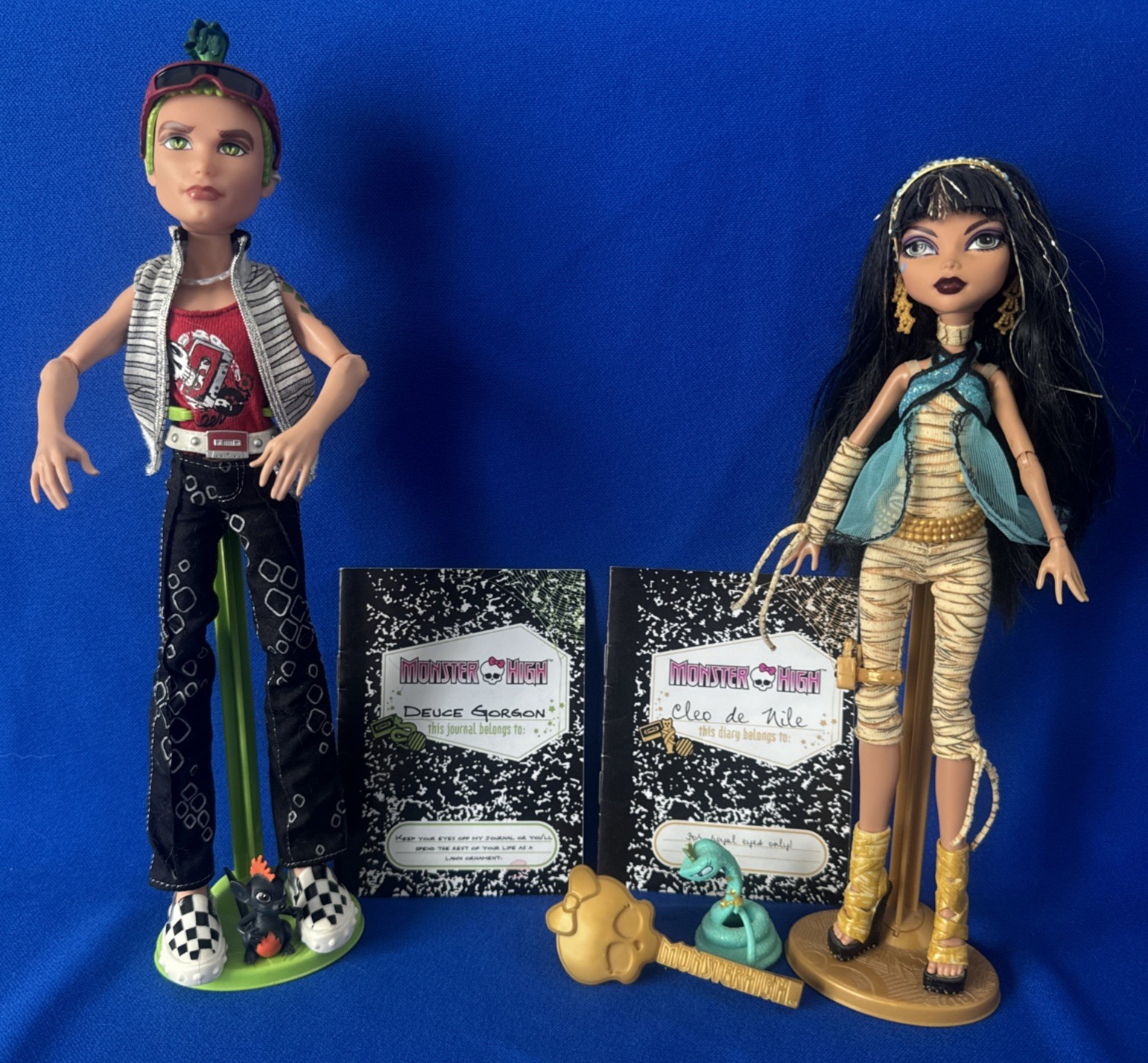 Monster High Wave 1 Cleo de Nile & Deuce Gorgon Blk Elastic 