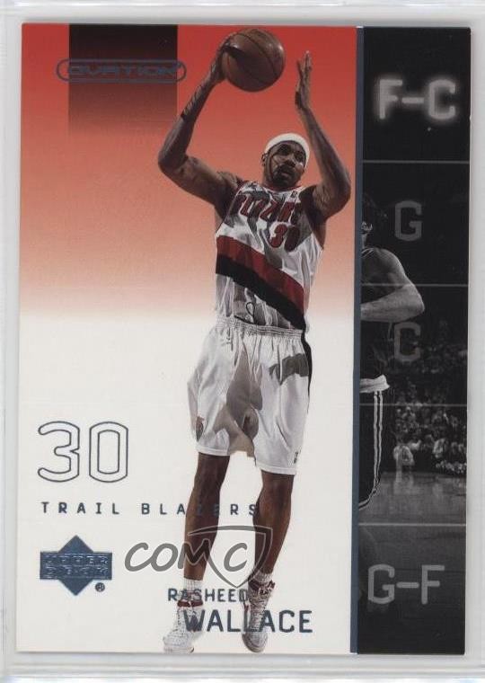 2002-03 Upper Deck Ovation Rasheed Wallace #69 2b6