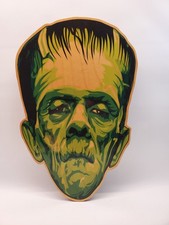 Frankenstein Wood Plaque Sign Wall Art Classic Horror Universal Horror Halloween