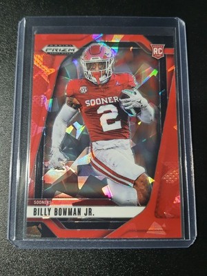 Billy Bowman Jr. - Prizm Draft Picks 2025 - Falcons, Oklahoma - Red Ice - RC