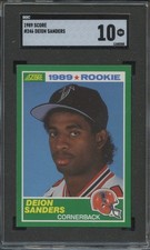 1989 Score #246 Deion Sanders Atlanta Falcons  Rookie SGC 10 Gem Mint