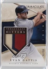2014 Panini Immaculate Hitters Prime 5/25 Evan Gattis #21 k8v