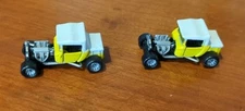 Micro Machine Galoob 1988 Ford Model T Roadster Yellow Hot Rod x2 Available 