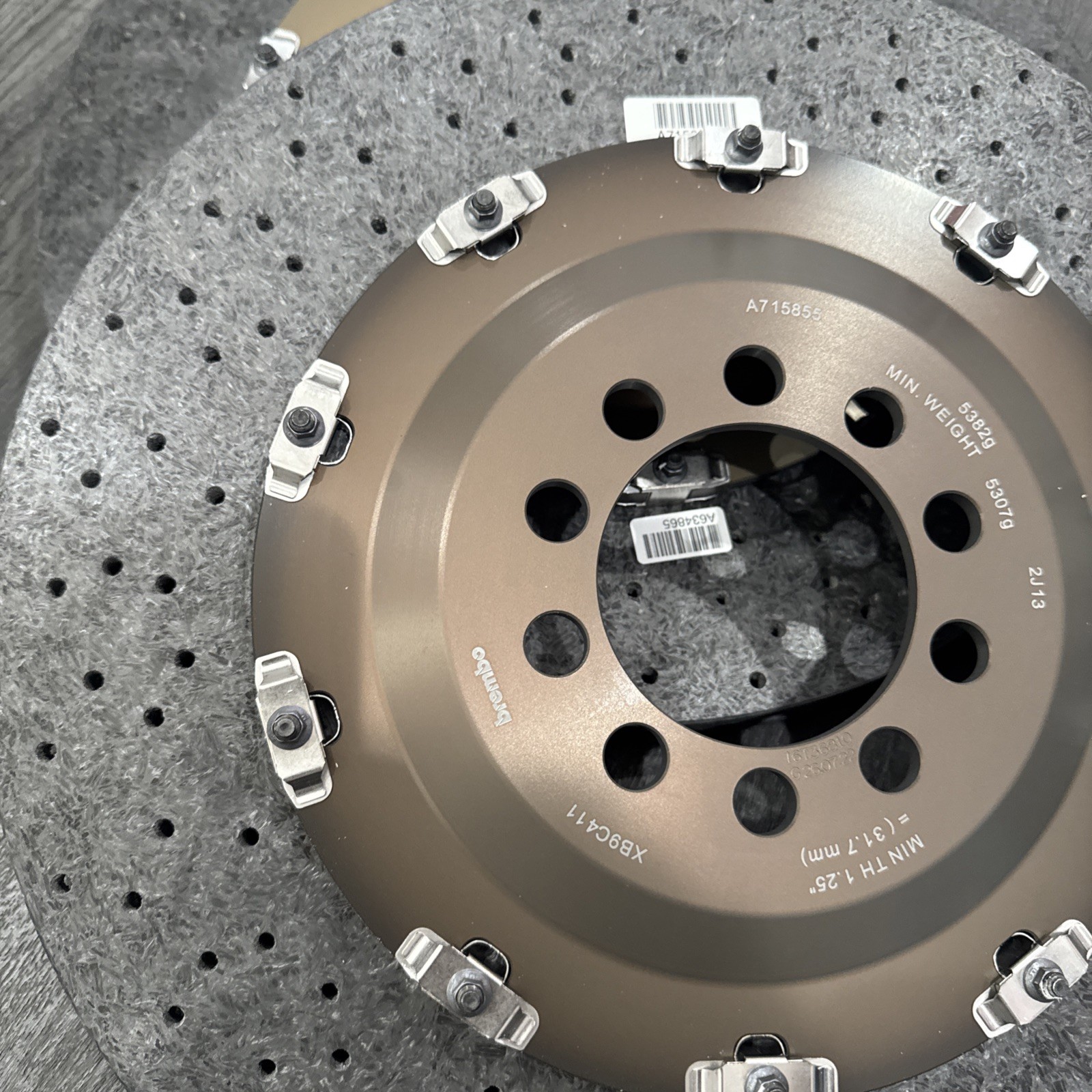 Ferrari Challenge 488 Rear Discs / Rotor Set New 926496