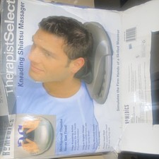 HoMedics TherapistSelect Kneading Shiatsu Massager Heated Gray for Neck Shoulder