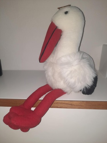 Carl Dick Storch, Klapperstorch ca. 40cm Plüschtier, Stofftier, Kuscheltier 3614