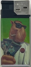 Camel Vintage Cigarette Lighter Joe Camel Cash Lotto Scripto Tokai Mexico