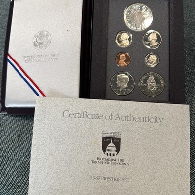1989 US Mint Prestige Proof Set, Box COA& Silver$ incl, Wonderful
