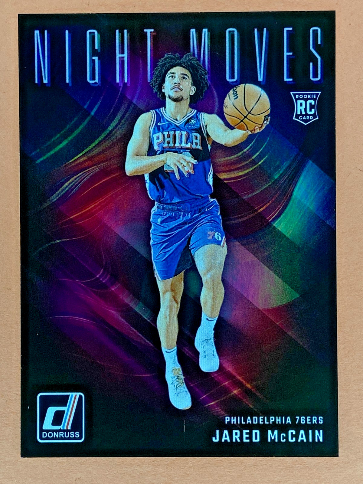 2024-25 Panini Donruss Jared McCain Night Moves SSP Case Hit Rookie 76ers #29