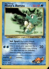 Misty's Horsea 87/132 Common WOTC Gym Challenge Pokemon