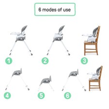 Trio Foldaway High Chair - 6 Ways to Use - Endless Blooms