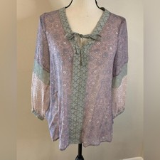 Gypsy 05 silk top boho pastel multicolored se...