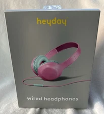 Heyday Pink Wired Headphones