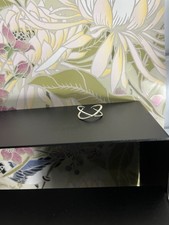 Sterling Silver Ring Thumb Ring Adjustable Ring X Shaped Ring