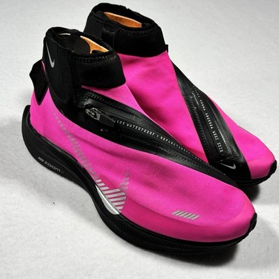 NIKE Zoom Pegasus Turbo Shield Athletic Shoes Women s Size 9.5 Fire Pink Zip Up
