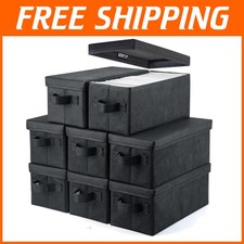 Convenient CD Sleeve Organizer - 8 Pack Storage Bin