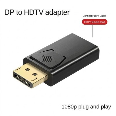 DP To HDTV Connector 4K Display Port DP to HDMI-compatible Adapter Converter Vid