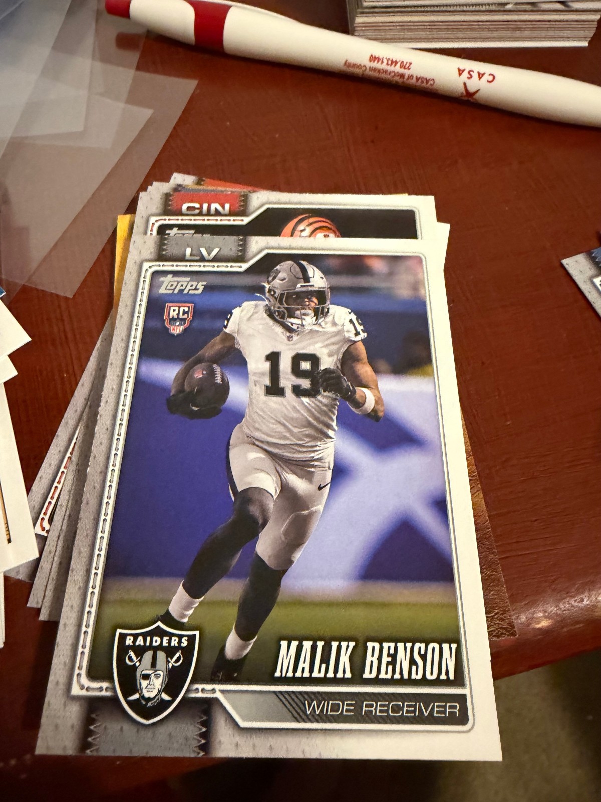 2026 Topps Flagship - Malik Benson (RC) #390 - Las Vegas Raiders Rookie