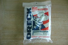 Oreck Housekeeper PKBB12DW Vacuum Cleaner Bags Pack of 12 - Genuine - Unopened