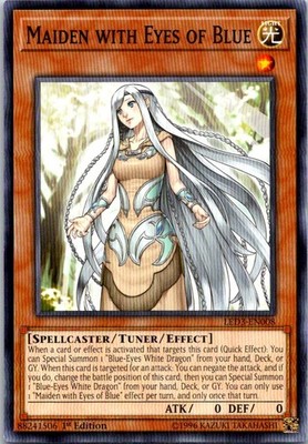 Maiden with Eyes of Blue LED3-EN008 Yugioh 1st Edition Lightly played