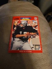 1989 Pro Set Football Ken Stabler #18 Announcer CBS Sports ~ Raiders
