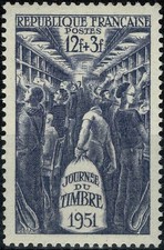 FRANCE 1951 JOURNÉE DU TIMBRE  YT  n° 879