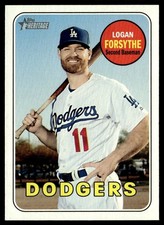 2018 Topps Heritage Logan Forsythe Los Angeles Dodgers #638