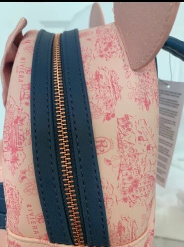 Walt Disney World Parks Riviera Resort Loungefly Rucksack rosa Tasche brandneu - Bild 3 von 7