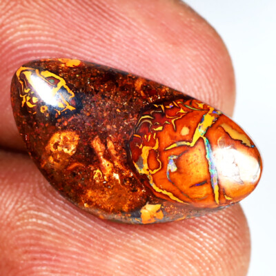 8.59 ct Magnificent Fancy (20 x 11 mm) Multi Australian Koroit Boulder Opal