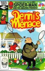Dennis-the-Menace-1981-series-2-in-Very-Fine-condition-Marvel-comics-6y