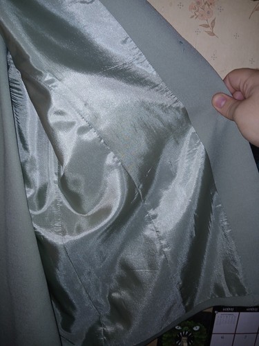 Pendleton Suit Blazer & Skirt Womens 14 100% Virgin Wool Green 42×29 36×27 Vtg - Picture 22 of 24