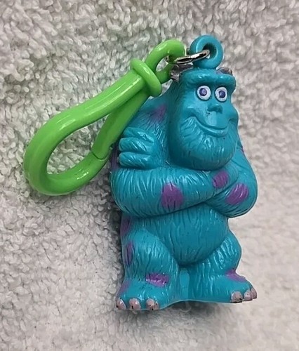 Sulley Monsters Inc PVC Keychain Backpack Clip Disney Pixar James P Sullivan Toy - Picture 3 of 9