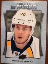 2016-17 UD Hockey Series 2 UD Portraits Rookies Pontus Aberg P-62