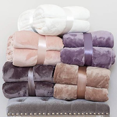 Kingole Flannel Fleece Microfiber Throw Blanket, Luxury Lavender Purple  Twin | eBay