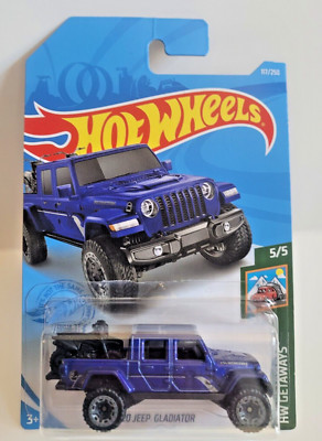 Hot Wheels 2021 HW Getaways 5/5  2020 Jeep Gladiator  Blue Rubicon