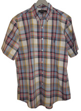 U.S. Polo Assn. Short Sleeve Plaid Button Up Shirt Sz L