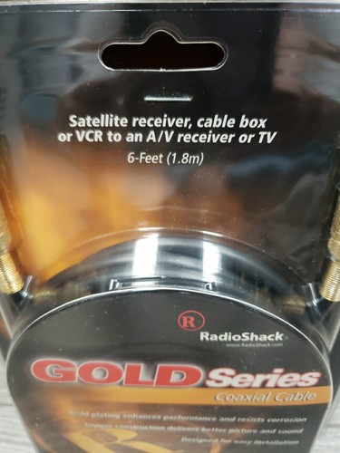 Radio Shack Gold series coaxial cable 6ft # 15-1542 - Picture 3 of 3