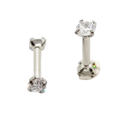 Orecchini A Bottone In Acciaio Inox Con Cristalli - 12 Paia, Per Uomo E Donna, Ipoallergenici - Foto 11